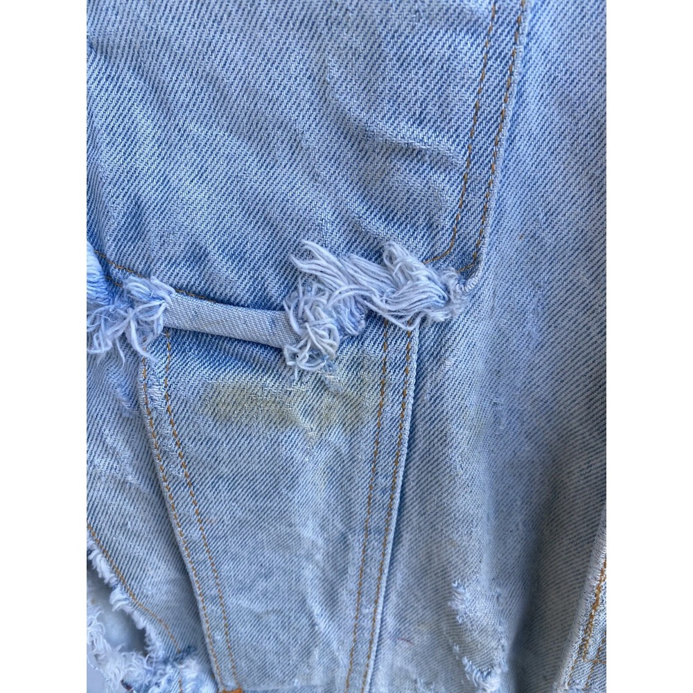 COLLECTORS DISNEY CHARACTER DISTRESSED DENIM JACKET MICKEY MINNIE DONALD DAISY S - Picture 8 of 8